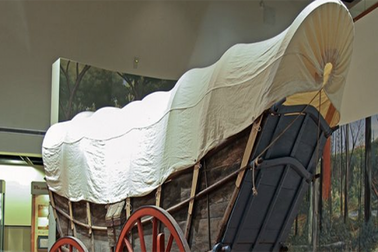 Old wagon in museum